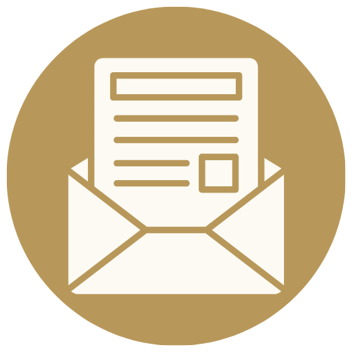 envelope with letter icon
